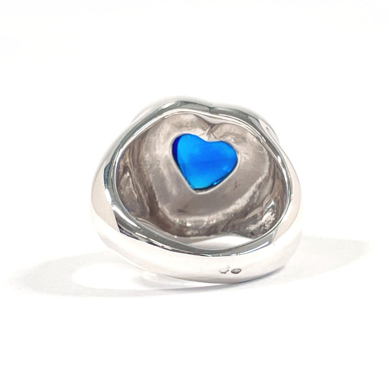 YVES SAINT LAURENT Ring heart Silver925/Stone #US 5 3/4 Silver Silver Women Second hand