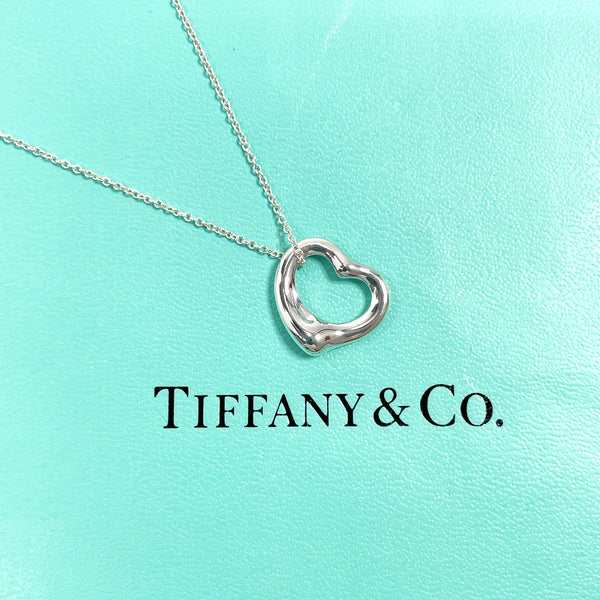 TIFFANY&Co. Necklace Open heart Elsa Peretti Silver925 Silver Women Second hand