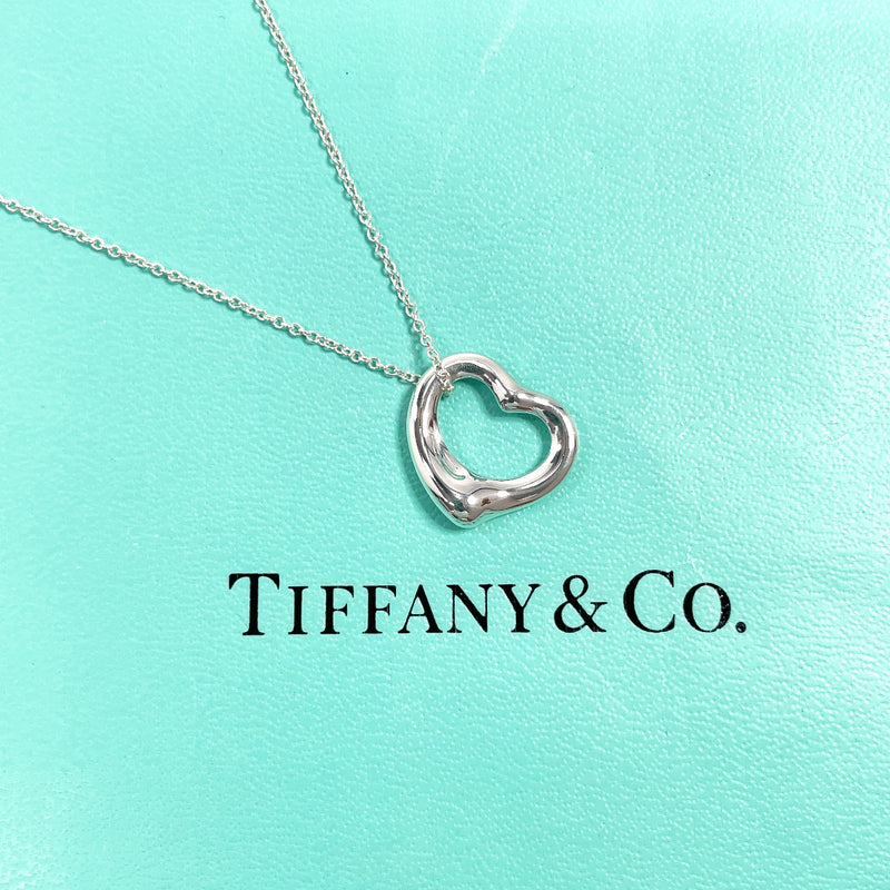TIFFANY&Co. Necklace Open heart Elsa Peretti Silver925 Silver Women Second hand