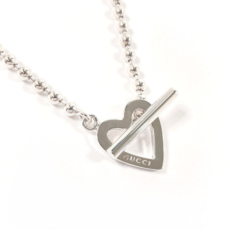 GUCCI Necklace Ball Chain Heart Silver925 Silver Women Second hand