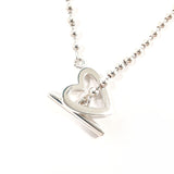 GUCCI Necklace Ball Chain Heart Silver925 Silver Women Second hand
