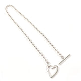 GUCCI Necklace Ball Chain Heart Silver925 Silver Women Second hand