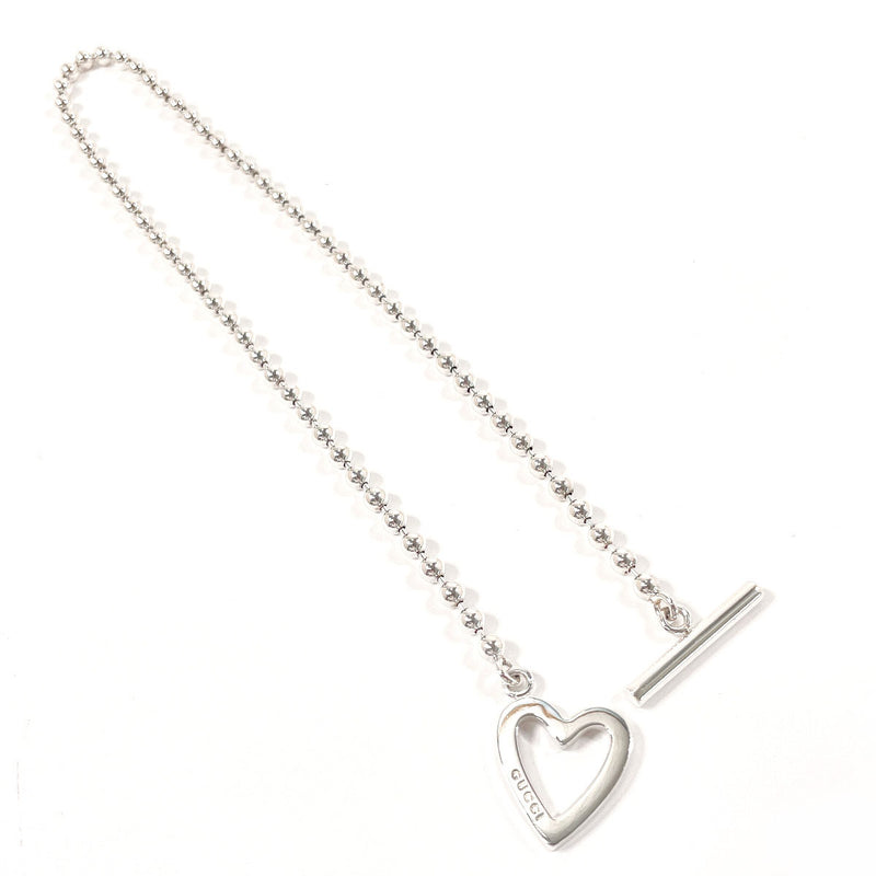 GUCCI Necklace Ball Chain Heart Silver925 Silver Women Second hand