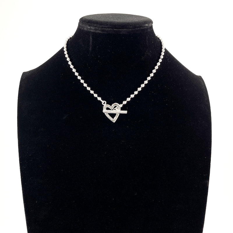 GUCCI Necklace Ball Chain Heart Silver925 Silver Women Second hand