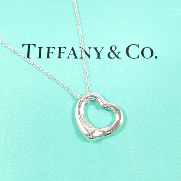 TIFFANY&Co. Necklace Open heart Elsa Peretti Silver925 Silver Women Second hand