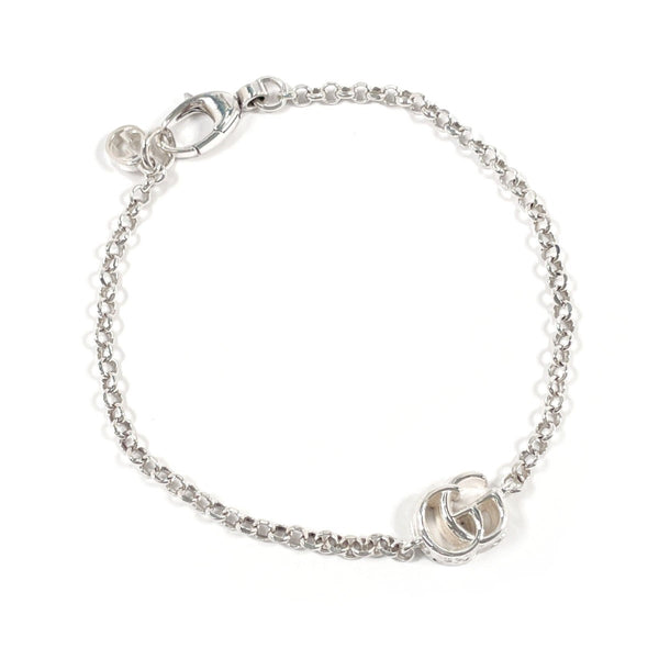 GUCCI bracelet 770756 J8400 8106 Double G Silver925 Silver unisex Second hand