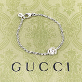 GUCCI bracelet 770756 J8400 8106 Double G Silver925 Silver unisex Second hand
