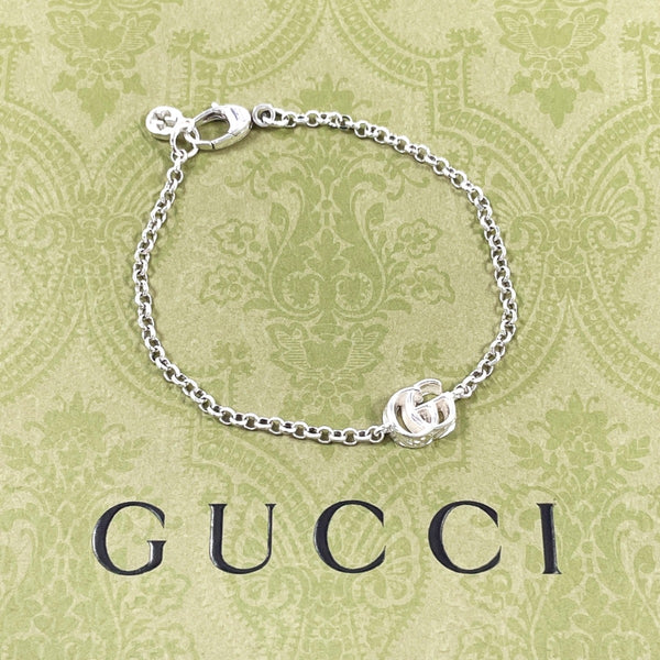 GUCCI bracelet 770756 J8400 8106 Double G Silver925 Silver unisex Second hand