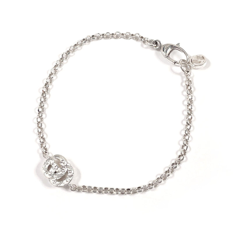 GUCCI bracelet 770756 J8400 8106 Double G Silver925 Silver unisex Second hand