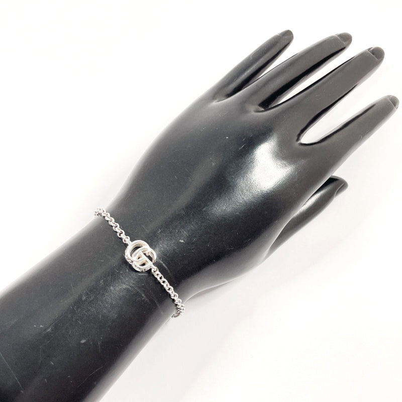 GUCCI bracelet 770756 J8400 8106 Double G Silver925 Silver unisex Second hand
