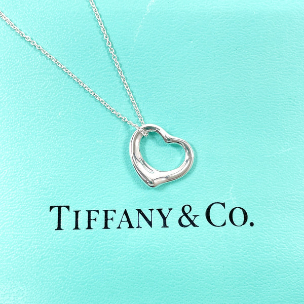 TIFFANY&Co. Necklace Open heart Elsa Peretti Silver925 Silver Women Second hand