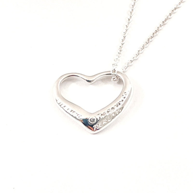 TIFFANY&Co. Necklace Open heart Elsa Peretti Sterling Silver Silver Women Second hand