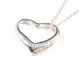 TIFFANY&Co. Necklace Open heart Elsa Peretti Sterling Silver Silver Women Second hand