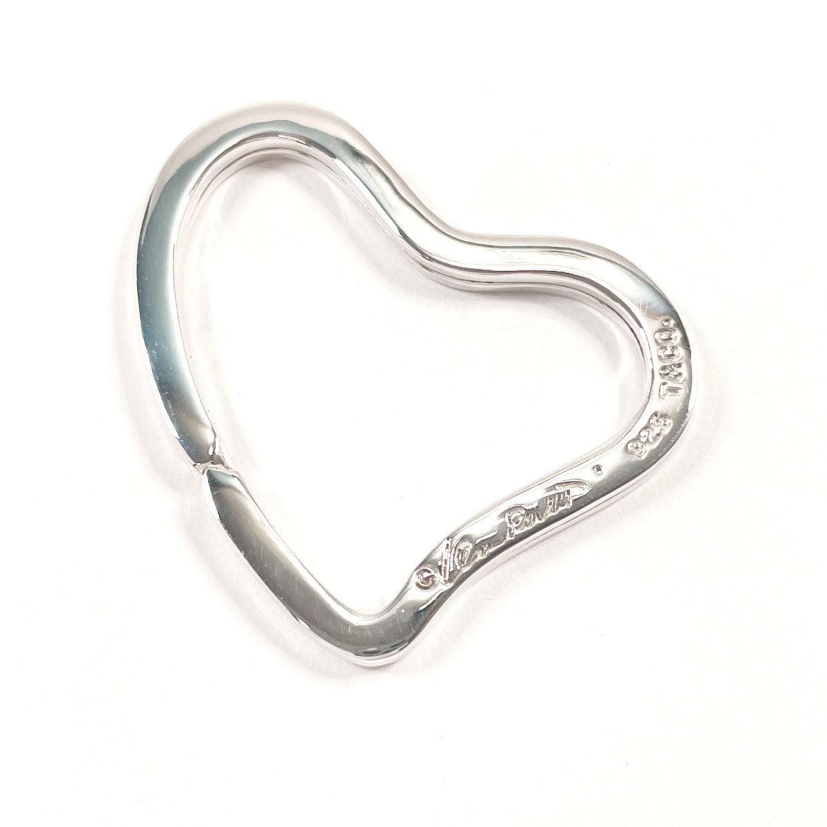 TIFFANY&Co. key ring Open Heart Keyring Elsa Peretti Silver925