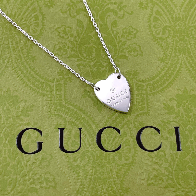 GUCCI Necklace 223512 J8400 8106 Trademark Heart Silver925 Silver Women Second hand