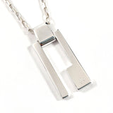 GUCCI Necklace 145171 J8400 8106 G logo plate Silver925 Silver unisex Second hand