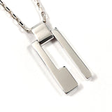 GUCCI Necklace 145171 J8400 8106 G logo plate Silver925 Silver unisex Second hand