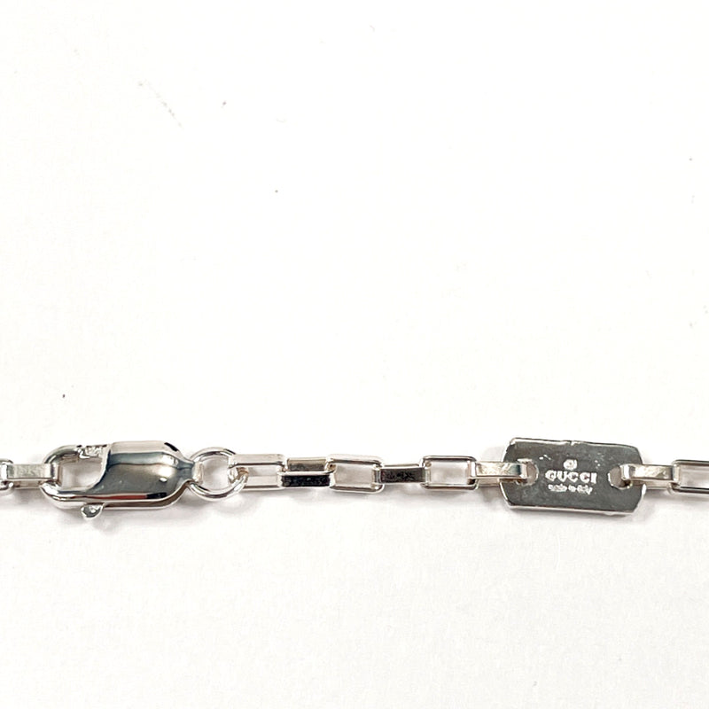 GUCCI Necklace 145171 J8400 8106 G logo plate Silver925 Silver unisex Second hand