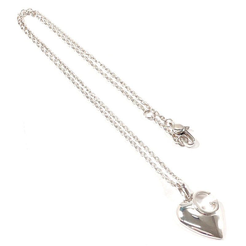 GUCCI Necklace 233963 J8400 8106 G logo heart Silver925 Silver Women Second hand