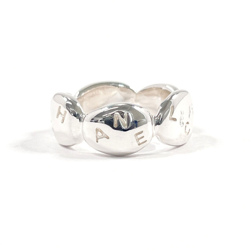 CHANEL Ring logo Silver925 #US 5 1/2 Silver Women Second hand