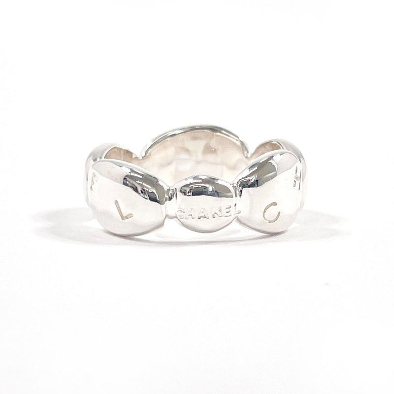 CHANEL Ring logo Silver925 #US 5 1/2 Silver Women Second hand