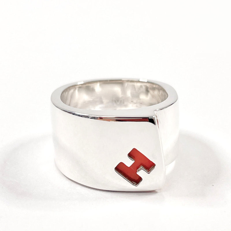 HERMES Ring candy Silver925/Coral #US 5 1/2 Silver Silver Women Second hand