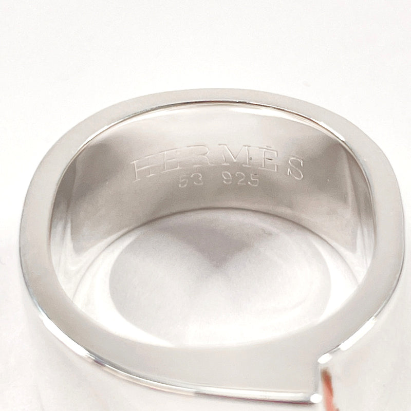 HERMES Ring candy Silver925/Coral #US 5 1/2 Silver Silver Women Second hand