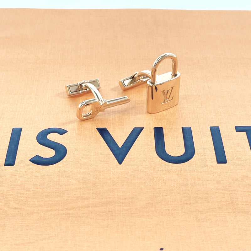 LOUIS VUITTON cuffs M64601 Boutong de Manchette Cadena et Cle Silver925 gold mens Second hand