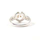 TIFFANY&Co. Ring Heart ribbon Silver925/K18 yellow gold #US 5 3/4 Silver Silver Women Second hand