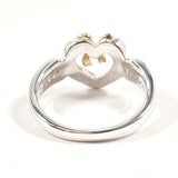 TIFFANY&Co. Ring Heart ribbon Silver925/K18 yellow gold #US 6 Silver Silver Women Second hand