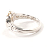 TIFFANY&Co. Ring Heart ribbon Silver925/K18 yellow gold #US 5 3/4 Silver Silver Women Second hand