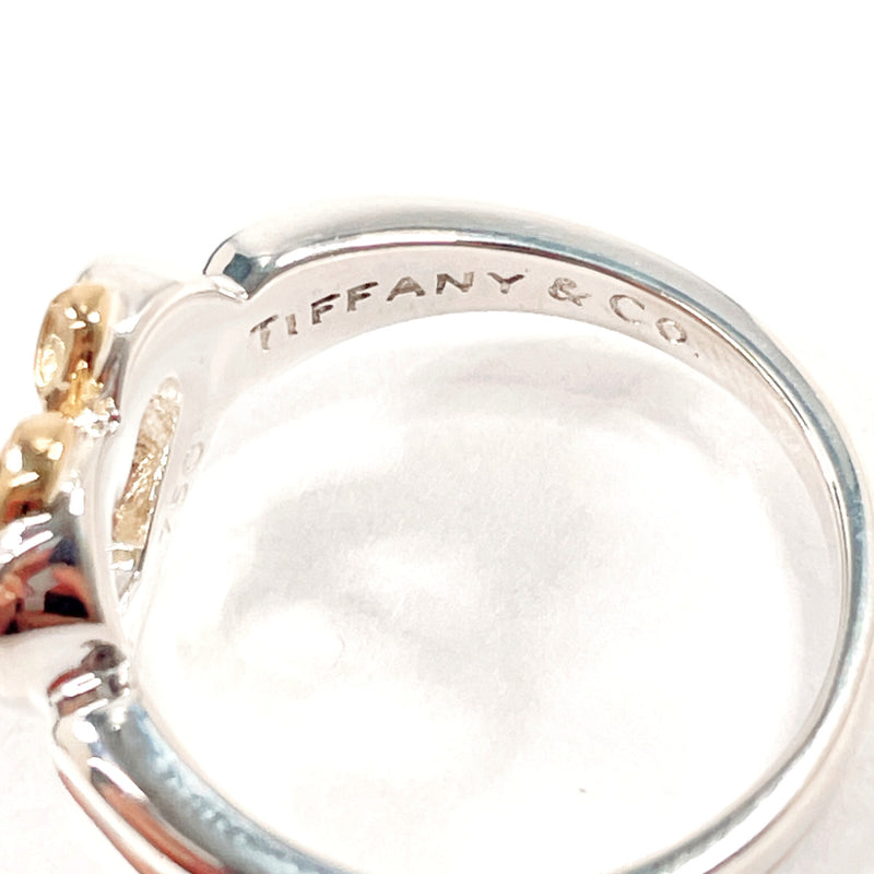 TIFFANY&Co. Ring Heart ribbon Silver925/K18 yellow gold #US 6 Silver Silver Women Second hand