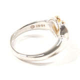 TIFFANY&Co. Ring Heart ribbon Silver925/K18 yellow gold #US 5 3/4 Silver Silver Women Second hand