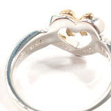 TIFFANY&Co. Ring Heart ribbon Silver925/K18 yellow gold #US 6 Silver Silver Women Second hand