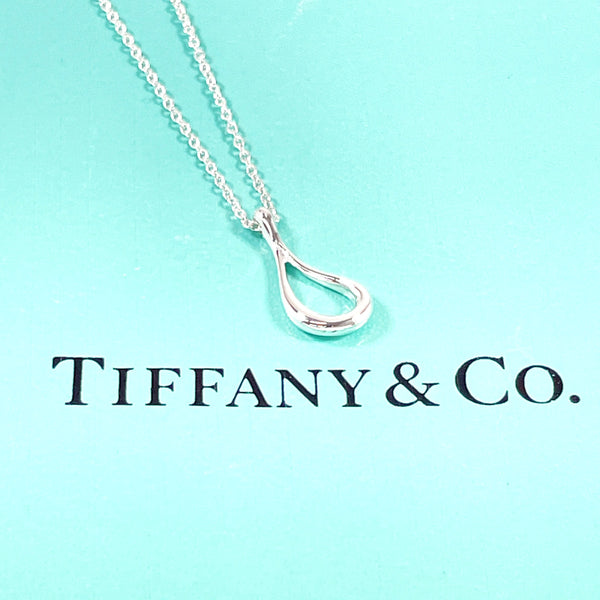 TIFFANY&Co. Necklace open teardrop Elsa Peretti Silver925 Silver Women Second hand