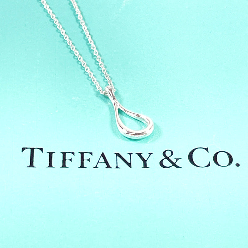 TIFFANY&Co. Necklace open teardrop Elsa Peretti Silver925 Silver Women Second hand