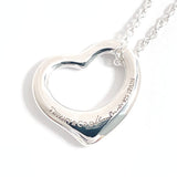 TIFFANY&Co. Necklace Open heart Elsa Peretti Silver925 Silver Women Second hand