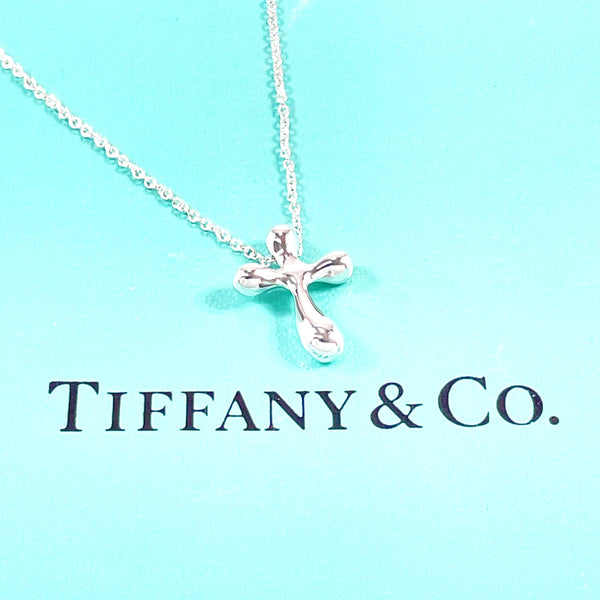 TIFFANY&Co. Necklace Cross mini Elsa Peretti Silver925 Silver Women Second hand