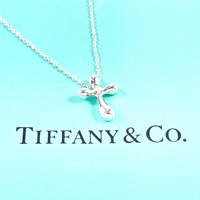 TIFFANY&Co. Necklace Cross mini Elsa Peretti Silver925 Silver Women Second hand