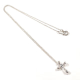 TIFFANY&Co. Necklace Cross mini Elsa Peretti Silver925 Silver Women Second hand