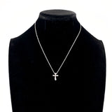 TIFFANY&Co. Necklace Cross mini Elsa Peretti Silver925 Silver Women Second hand