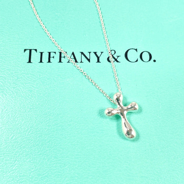 TIFFANY&Co. Necklace Cross mini Elsa Peretti Silver925 Silver Women Second hand
