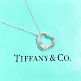 TIFFANY&Co. Necklace Open heart Elsa Peretti Silver925 Silver Women Second hand