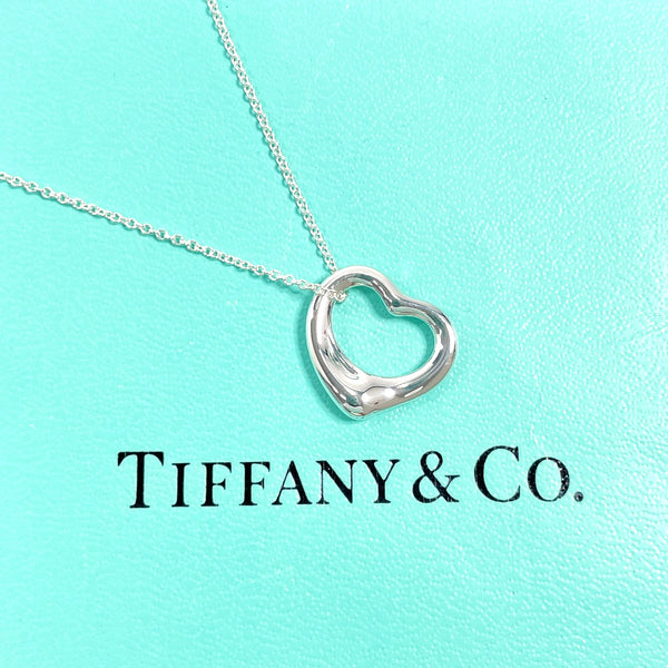 TIFFANY&Co. Necklace Open heart Elsa Peretti Silver925 Silver Women Second hand