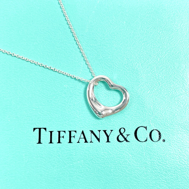 TIFFANY&Co. Necklace Open heart Elsa Peretti Silver925 Silver Women Second hand