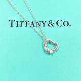 TIFFANY&Co. Necklace Open heart Elsa Peretti Silver925 Silver Women Second hand