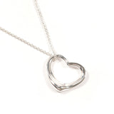 TIFFANY&Co. Necklace Open heart Elsa Peretti Silver925 Silver Women Second hand