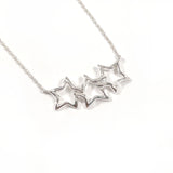 TIFFANY&Co. Necklace Triple star Silver925 Silver Women Second hand