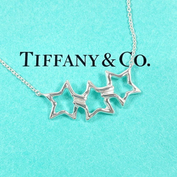 TIFFANY&Co. Necklace Triple star Silver925 Silver Women Second hand