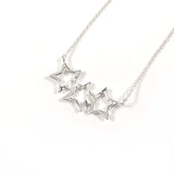 TIFFANY&Co. Necklace Triple star Silver925 Silver Women Second hand